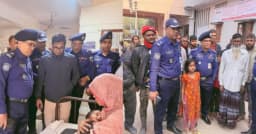 পত্নীতলায় ব্রিজ থেকে সন্তান ফেলে থানায় মায়ের আত্মসমর্পণ