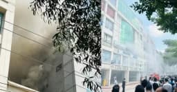 দুই ঘণ্টার চেষ্টায় ধানমন্ডির এপেক্স ভবনের আগুন নিয়ন্ত্রণে