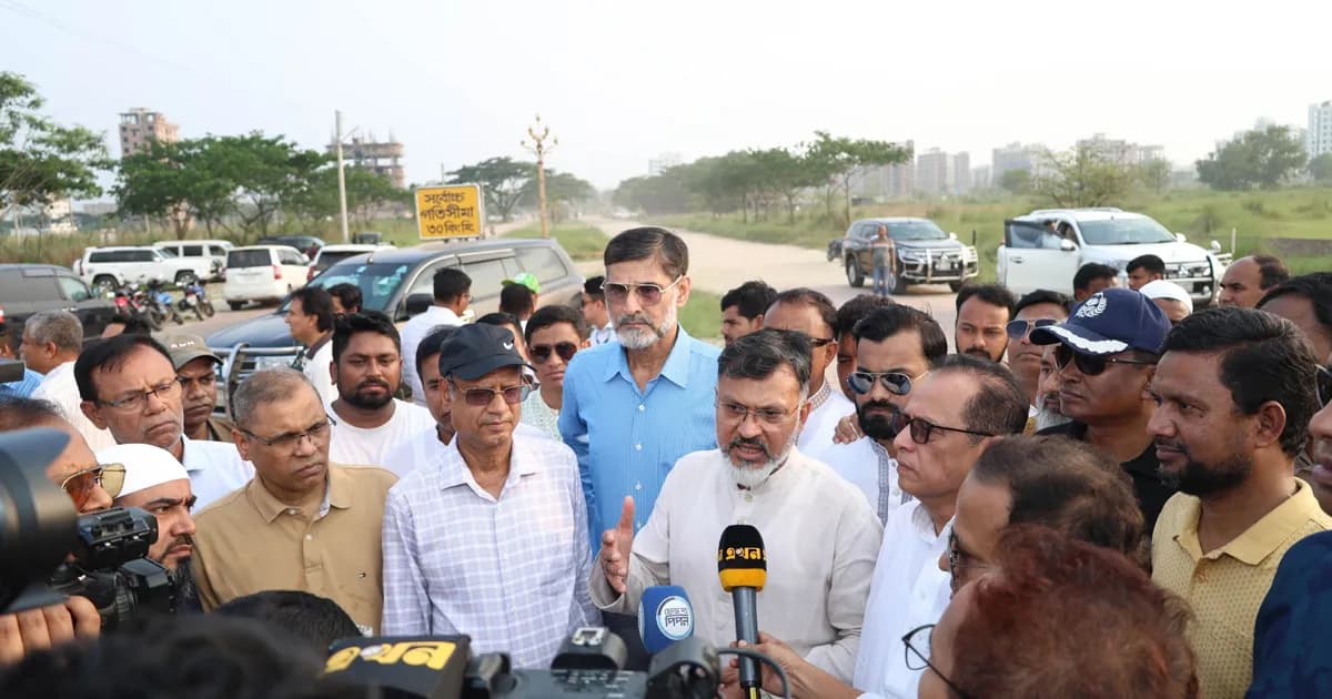 ঢাকা শহরের যানজট নিরসনে বিভিন্ন এলাকা পরিদর্শন