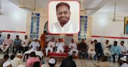মসজিদের ভেতর চেয়ার-টেবিল ও সোফা বসিয়ে বিএনপি এমপির সভা