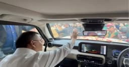 আগারগাঁওয়ের নির্বাচন অফিসের পথে তারেক রহমান