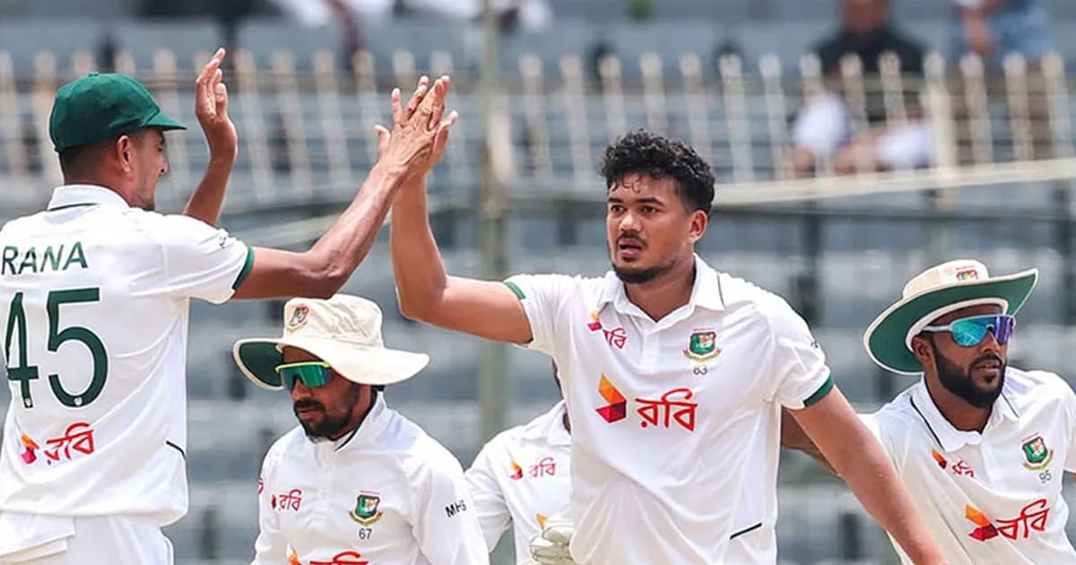 তাসকিন ও তাইজুলের তোপে জয়ের সুবাস পাচ্ছে বাংলাদেশ