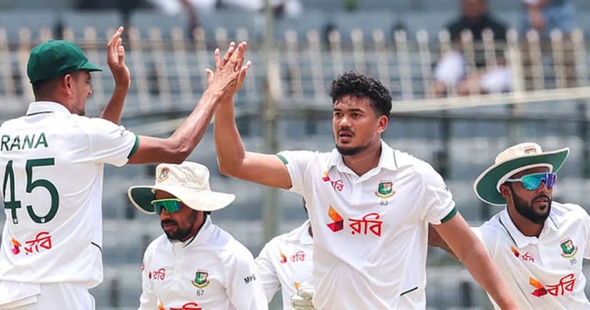 তাসকিন ও তাইজুলের তোপে জয়ের সুবাস পাচ্ছে বাংলাদেশ