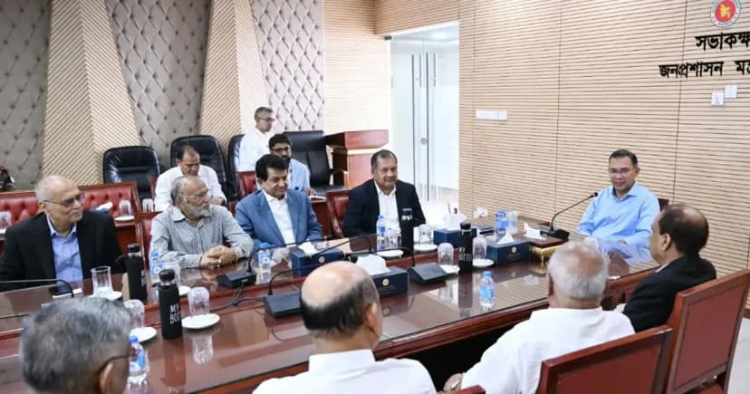 প্রধানমন্ত্রী তারেক রহমানের সঙ্গে নোয়াব সদস্যদের বৈঠক