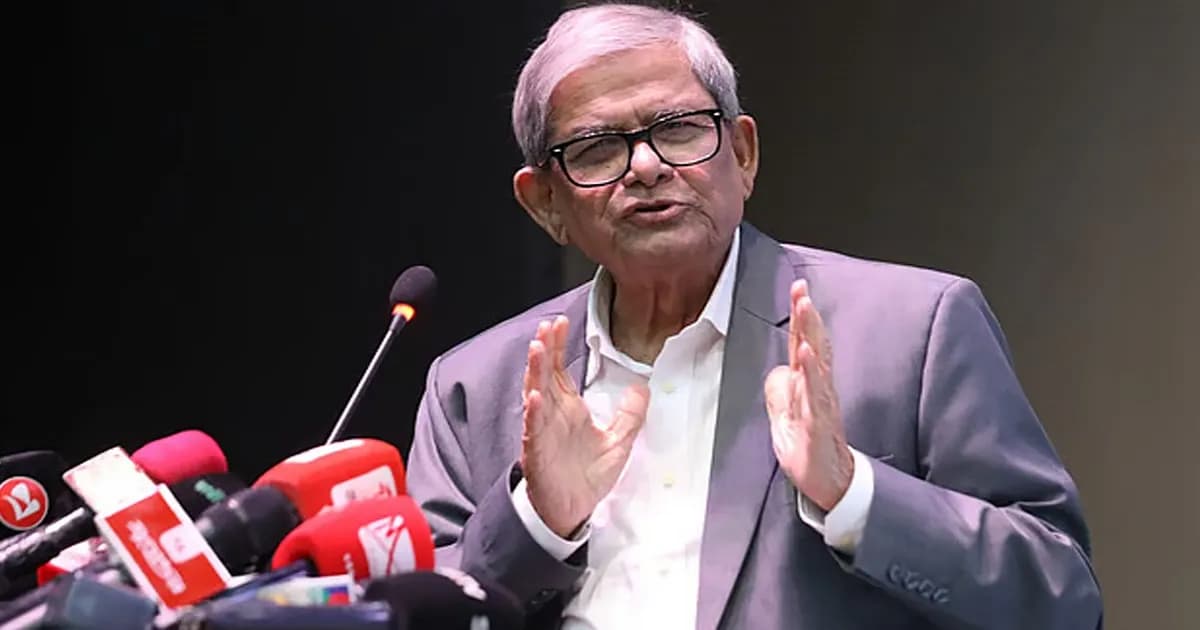 জাতিসংঘে প্রধান উপদেষ্টার ভাষণে সন্তুষ্ট বিএনপি: মির্জা ফখরুল