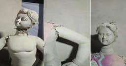 কুষ্টিয়ায় দুর্গাপূজার আগে মন্দিরে ঢুকে ৪ প্রতিমা ভাঙচুর