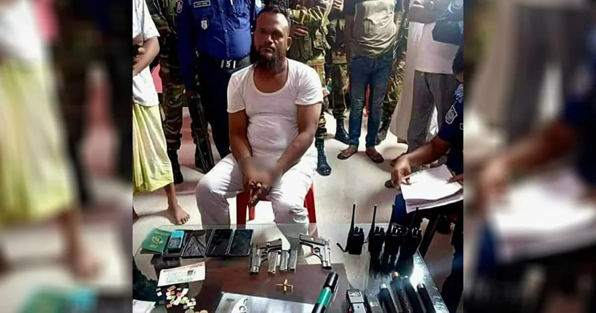 স্বতন্ত্র প্রার্থী ঘোষণা দেওয়া এনামুল হক অস্ত্রসহ আটক