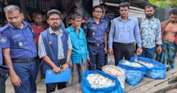 নেছারাবাদে অস্বাস্থ্যকর আইসক্রিম কারখানাকে জরিমানা