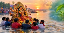দুর্গাপূজা শেষে পানিতে কেন বিসর্জন দেওয়া হয় দেবীর প্রতিমা?