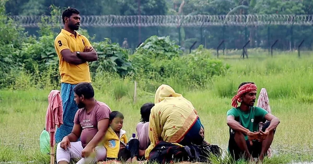পঞ্চগড় সীমান্তে পুশইন চেষ্টা, শূন্য রেখায় ১০ জন নারী-শিশু আটকা