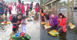 চেঙ্গী নদীতে ফুল ভাসিয়ে পানছড়িতে বিজু উৎসবের সূচনা