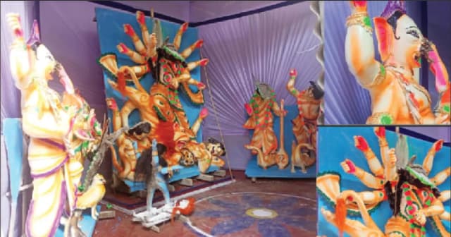 একটি মন্দিরে সাতটি প্রতিমা ভাঙচুর, গ্রেফতার ১