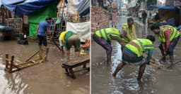 টানা বৃষ্টিতে জলাবদ্ধতা, ভোগান্তিতে ঢাকাবাসীর সকাল