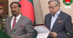 স্পিকার ও ডেপুটি স্পিকারকে শপথ পড়ালেন রাষ্ট্রপতি