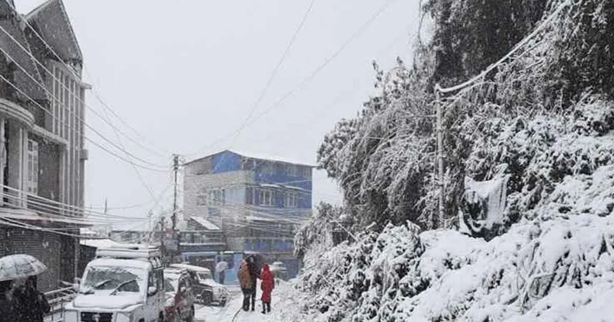 দার্জিলিংয়ে তাপমাত্রা নামল ১.৫ ডিগ্রিতে