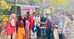 তারেক রহমানের জন্মদিনে ঢাবিতে ২০ টাকায় বইবিক্রি ও চারা বিতরণ