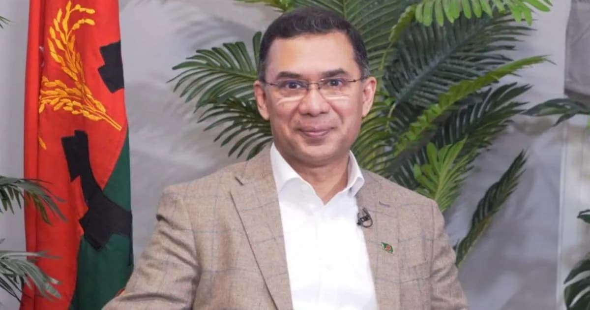 নির্বাচনি ইশতেহার ঘোষণা অনুষ্ঠানে যোগ দিলেন তারেক রহমান