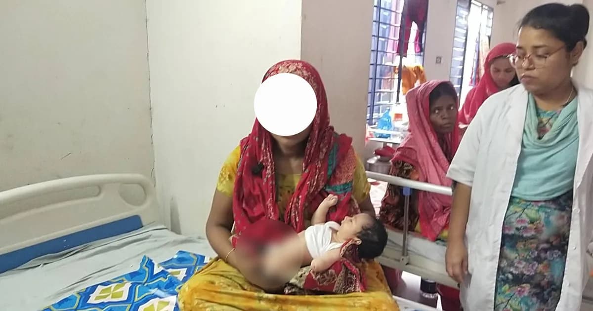 নেছারাবাদে জন্মগতভাবে বিকলঙ্গ সন্তান ত্যাগে পিতার চাপ