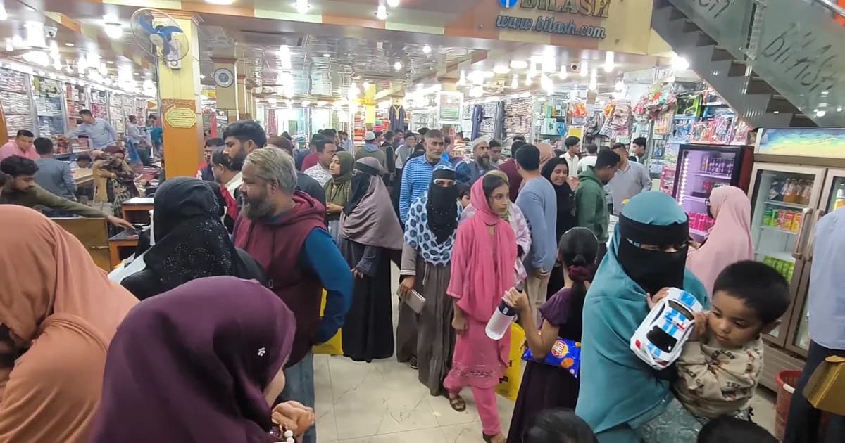 মধ্যপ্রাচ্যের যুদ্ধের প্রভাবে মৌলভীবাজারে জমেনি ঈদের কেনাকাটা
