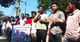 শাল্লায় সার ডিলার নিয়োগে অনিয়ম, বাতিলের দাবিতে মানববন্ধন