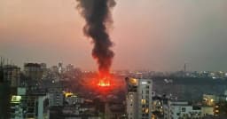 কড়াইল বস্তিতে আগুন, নিয়ন্ত্রণে কাজ করছে ফায়ার সার্ভিসের ১৬ ইউনিট