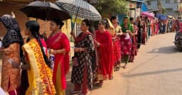 পশ্চিমবঙ্গ প্রথম ধাপের ভোট, দুপুর ১টা পর্যন্ত ভোট পড়েছে ৬২ শতাংশ