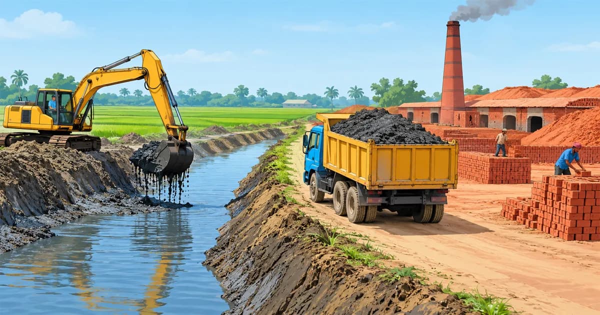 কৃষিজমির মাটি নয়, খনন করা খালের মাটি যাবে ইটভাটায়