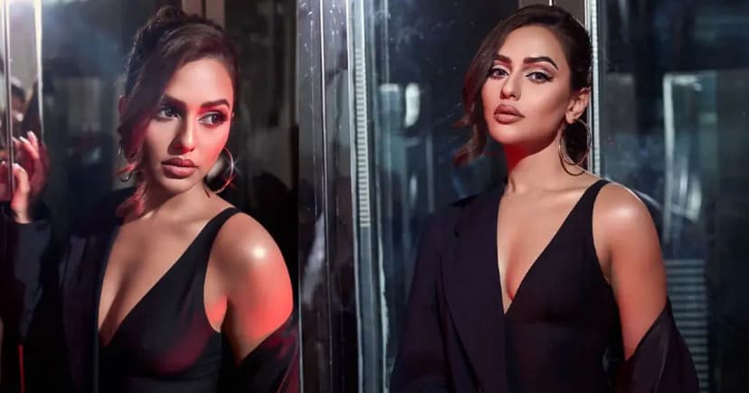 কালো পোশাকে ‘অন্য রূপ’ দেখালেন নুসরাত ফারিয়া