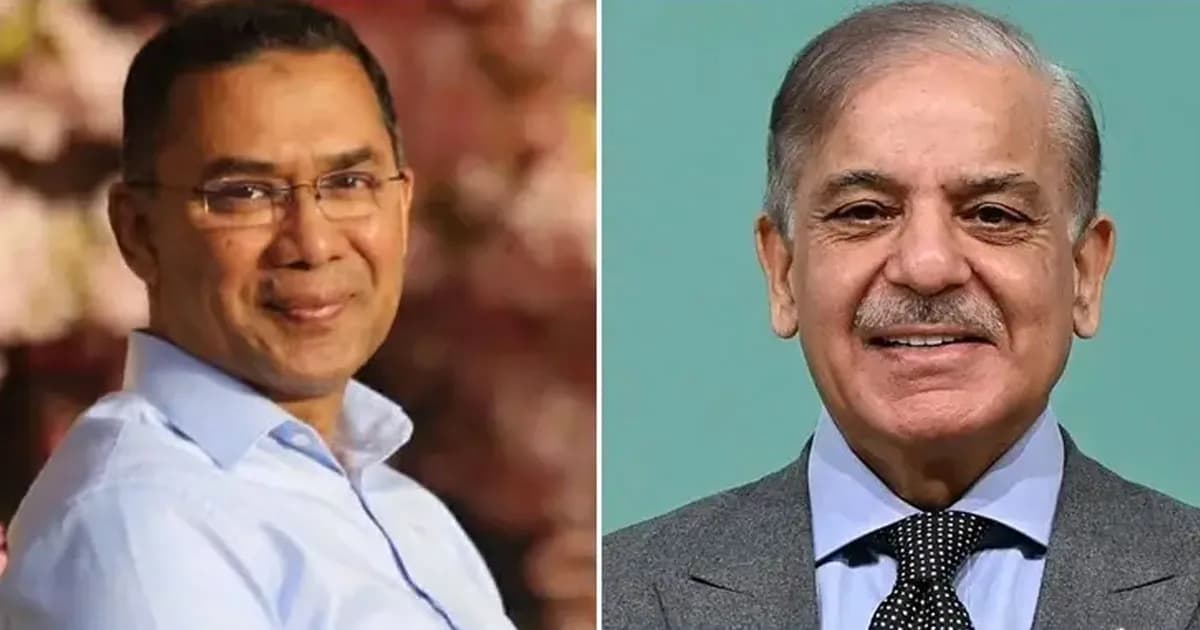 তারেক রহমানকে পাকিস্তান সফরের আমন্ত্রণ জানালেন শেহবাজ শরীফ