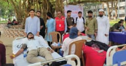 শান্তার স্মরণে ইবিতে ফ্রি ব্লাড গ্রুপিং ও রক্তদান কর্মসূচি