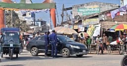 জীবননগরে ত্রয়োদশ জাতীয় নির্বাচনকে ঘিরে পুলিশের কড়াকড়ি