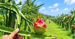 কুলাউড়ায় চা বাগানের পতিত জমিতে ড্রাগন চাষে নতুন সম্ভাবনা