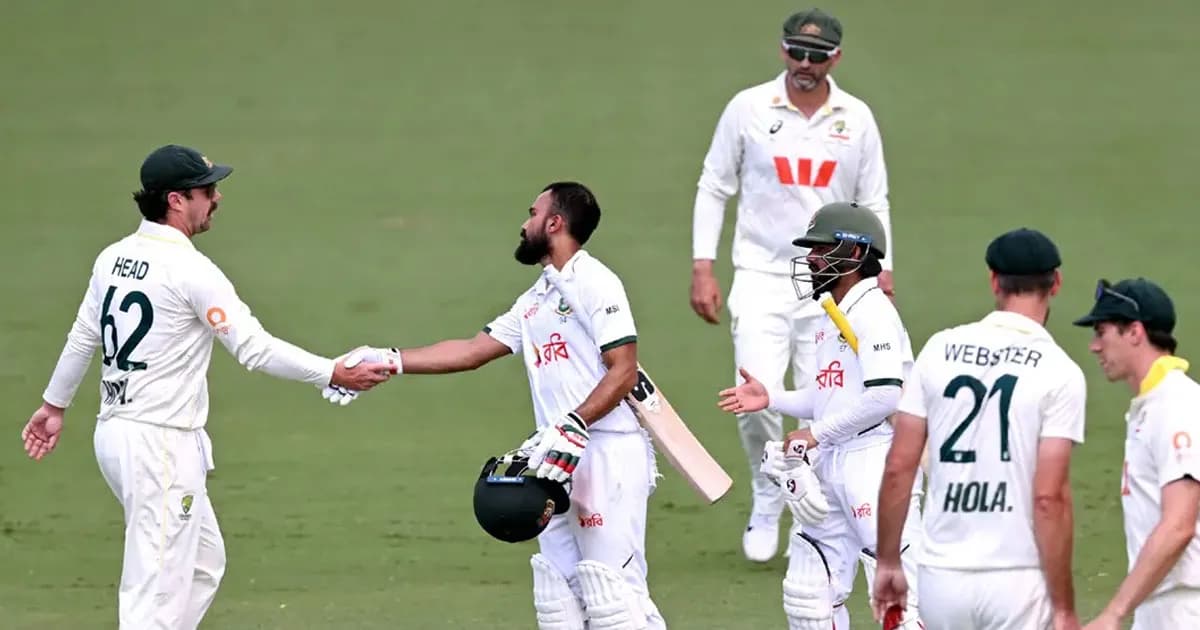 অস্ট্রেলিয়ায় এশিয়ার দ্রুততম টেস্ট জয়ের রেকর্ড বাংলাদেশের