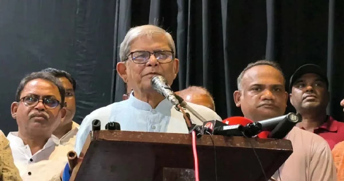 দেশীয় সংকট ‘উদ্দেশ্যমূলকভাবে’ সৃষ্টি করা হয়েছে: মির্জা ফখরুল