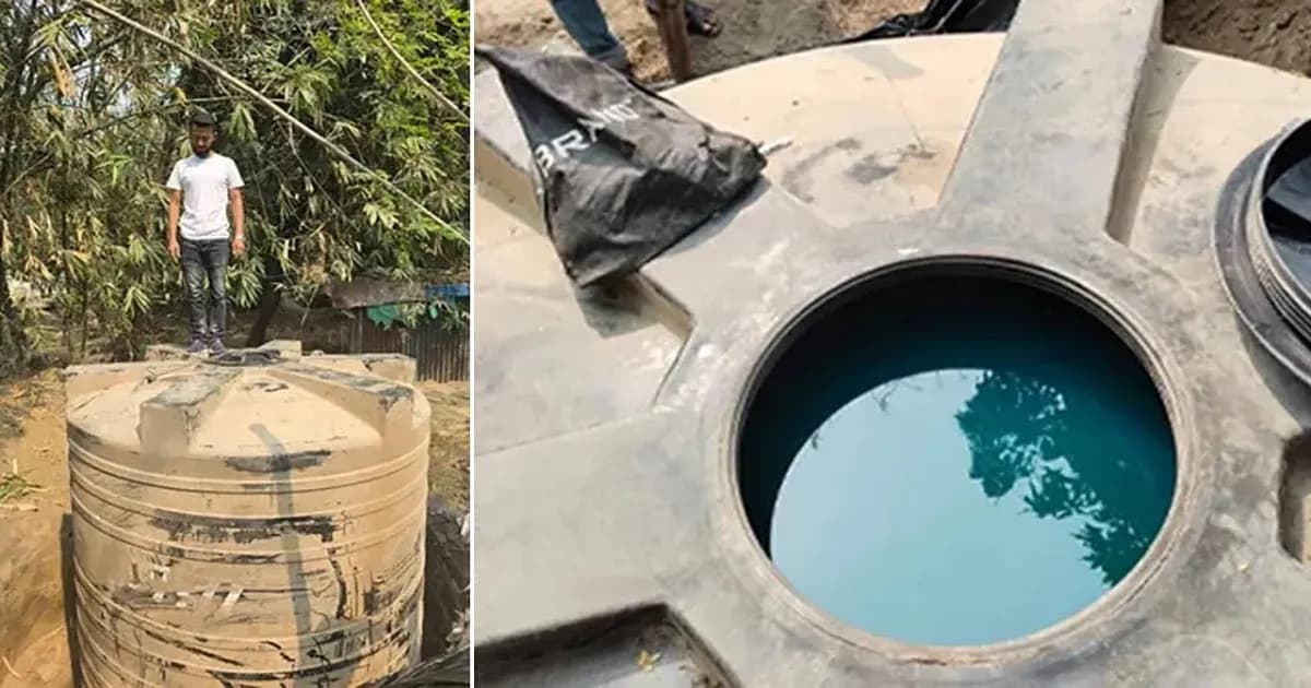বাঁশঝাড়ের নিচে পানির ট্যাংকে উদ্ধার ১০ হাজার লিটার ডিজেল