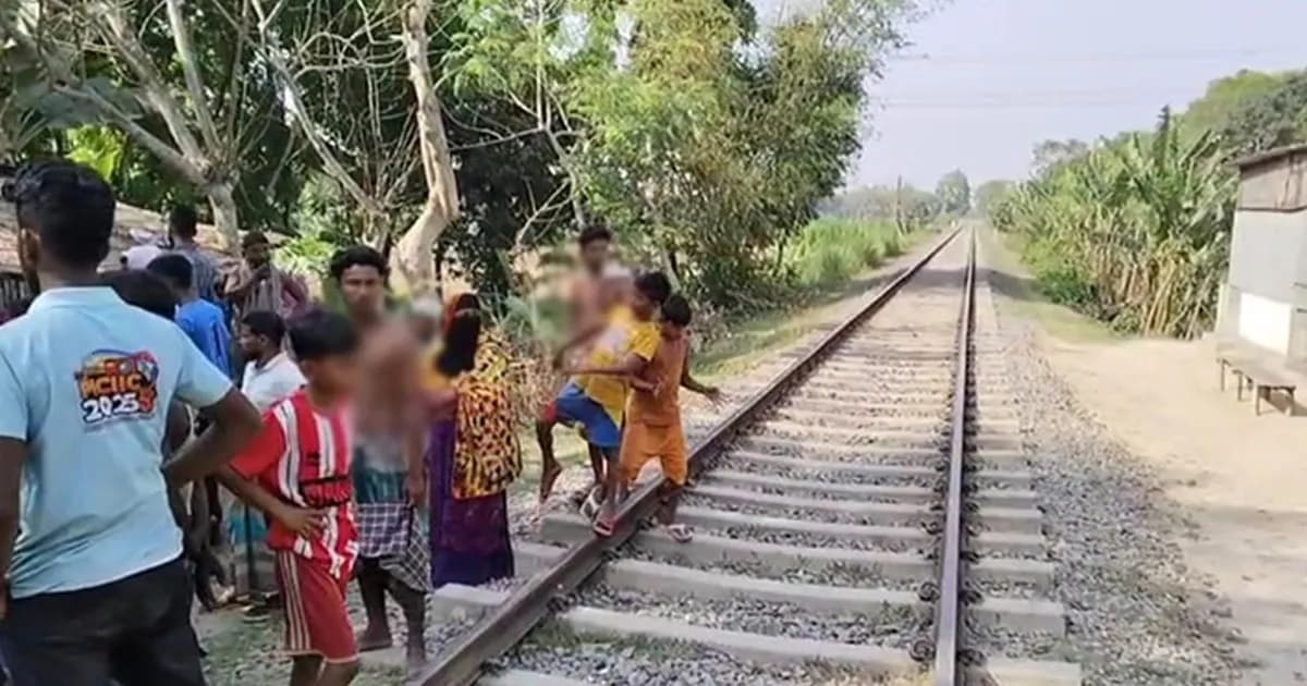 ফরিদপুরে ট্রেনে কাটা পড়ে যমজ দুই ভাই নিহত