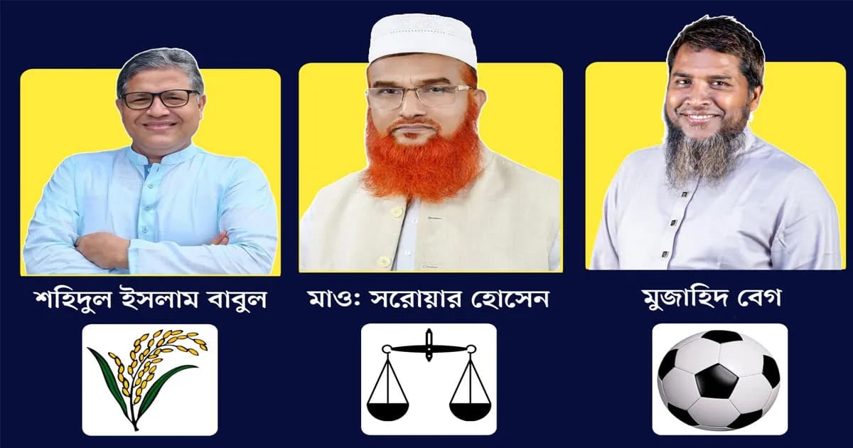 ফরিদপুর-৪ যেখানে ত্রিমুখী লড়াইয়ে এগিয়ে বিএনপি