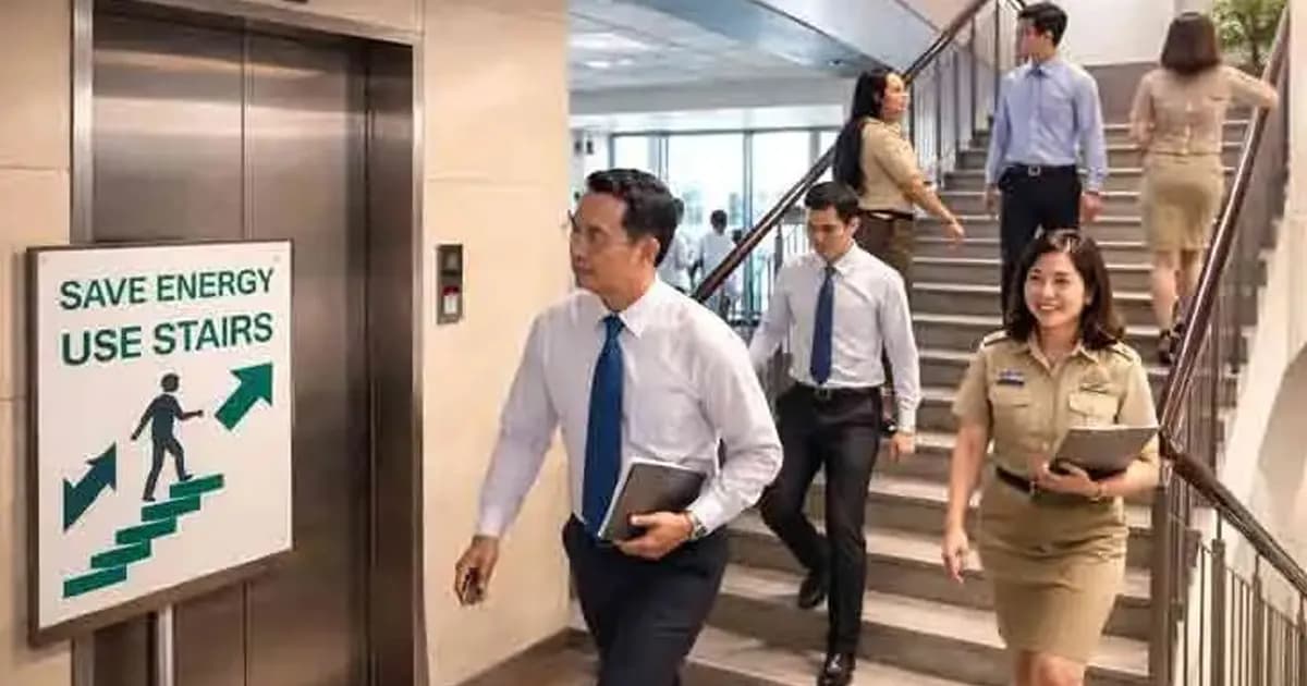 জ্বালানি সংকটে থাইল্যান্ডে সিঁড়ি ব্যবহারের নির্দেশ