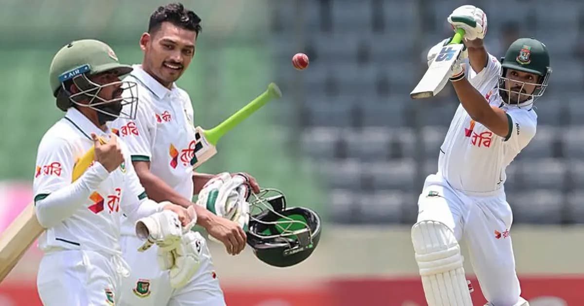 পাকিস্তানকে হারিয়ে নতুন রেকর্ড: শান্তর নেতৃত্বে ১৭ টেস্টে ৭ জয়