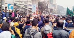 মার্চ ফর ইনসাফ: শাহবাগে জড়ো হচ্ছেন ইনকিলাব মঞ্চের নেতাকর্মীরা