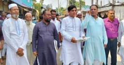কাপাসিয়ায় বিএনপি নেতা হাসেম চৌধুরীর গণসংযোগ