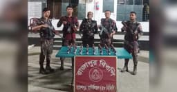 মহেশপুরে বিজিবির অভিযানে মাদক ও চোরাচালানী পণ্য জব্দ