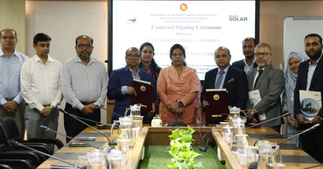 বাংলাদেশ সেতু কর্তৃপক্ষ ও ওমেরা রিনিউয়েবল এনার্জি লিমিটেডের মধ্যে চুক্তি স্বাক্ষর