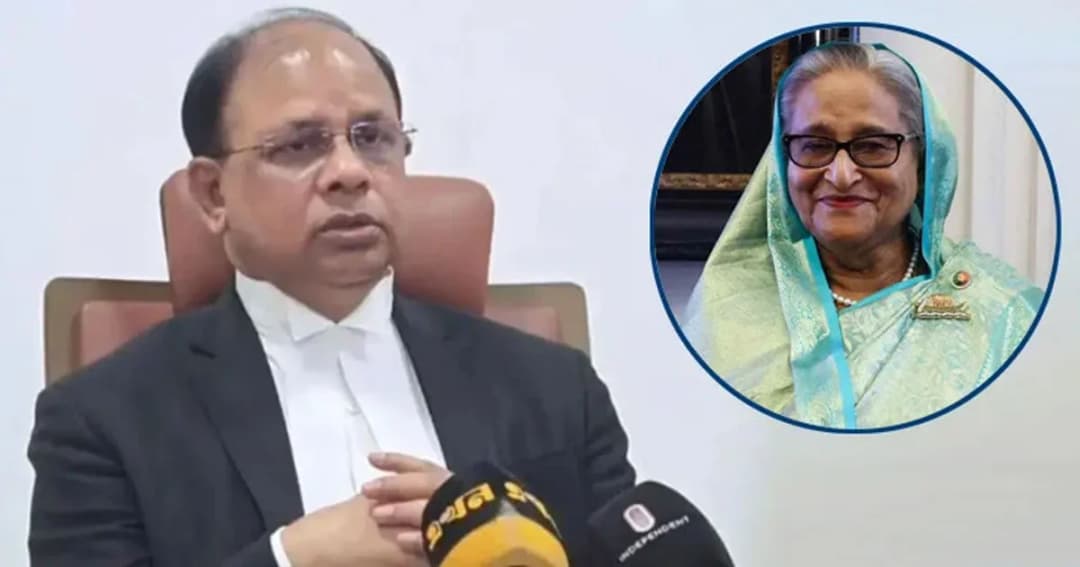 দেশে ফিরলেই শেখ হাসিনাকে জেলে যেতে হবে: চিফ প্রসিকিউটর