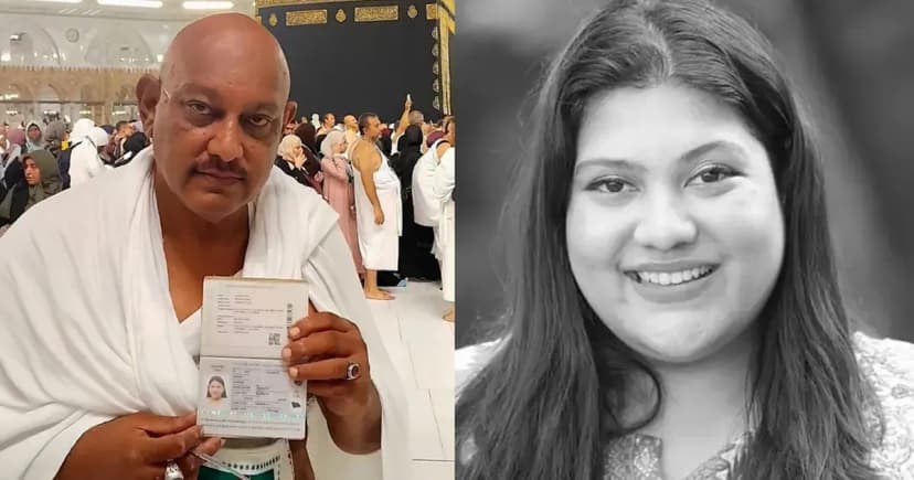 মেয়ের পাসপোর্ট বুকে চেপে কাবা প্রাঙ্গণে  কায়সার হামিদ