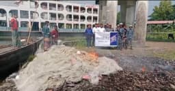 বোরহানউদ্দিনে মা ইলিশ রক্ষা অভিযানে ২১ জেলের কারাদণ্ড
