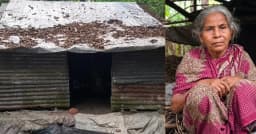 ভাঙা ঘরে মানবেতর জীবন ৭০ বছরের নিঃসন্তান বিধবা কনক হালদারের