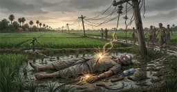 পল্লী বিদ্যুতের অবহেলার বলি মেহনতি কৃষক