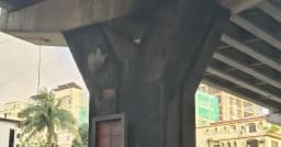 চট্টগ্রামে ফ্লাইওভারের পিলারে হঠাৎ আগুন