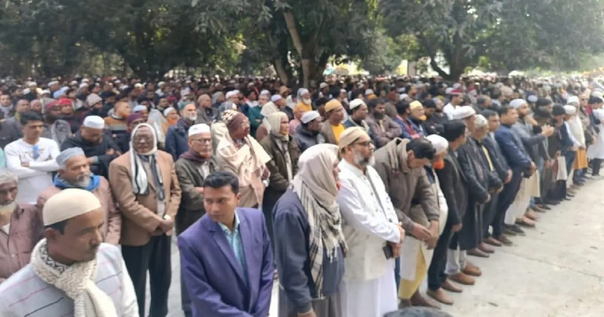 সেনা হেফাজতে মৃত্যু: বিএনপি নেতা ডাবলুর জানাজা সম্পন্ন